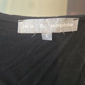 Lola & Sophie Elegant Black Blouse S